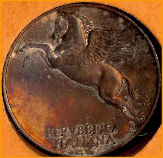 1948 - R Itatlian 10 Lire Over Looked Rariety Beautifully Toned Gem Buy Me $19.  00 photo