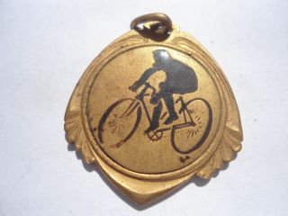1920s Cycling Sport Prize Art Pendant Medal photo