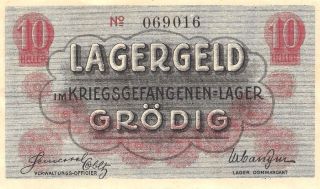 Austria: GrÖdig P.  O.  W.  Notgeld 10 Heller Campbell - 1392 C.  Unc. photo