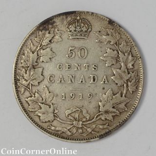 1919 Canadian Silver Half Dollar (ccx4153) photo