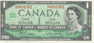 Uncirculated 1967 Canadian $1 Banknote Fp9831952 (10773) photo