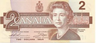 Uncirculated 1986 Canadian $2 Replacement Banknote Bbx0068792 (10791) photo