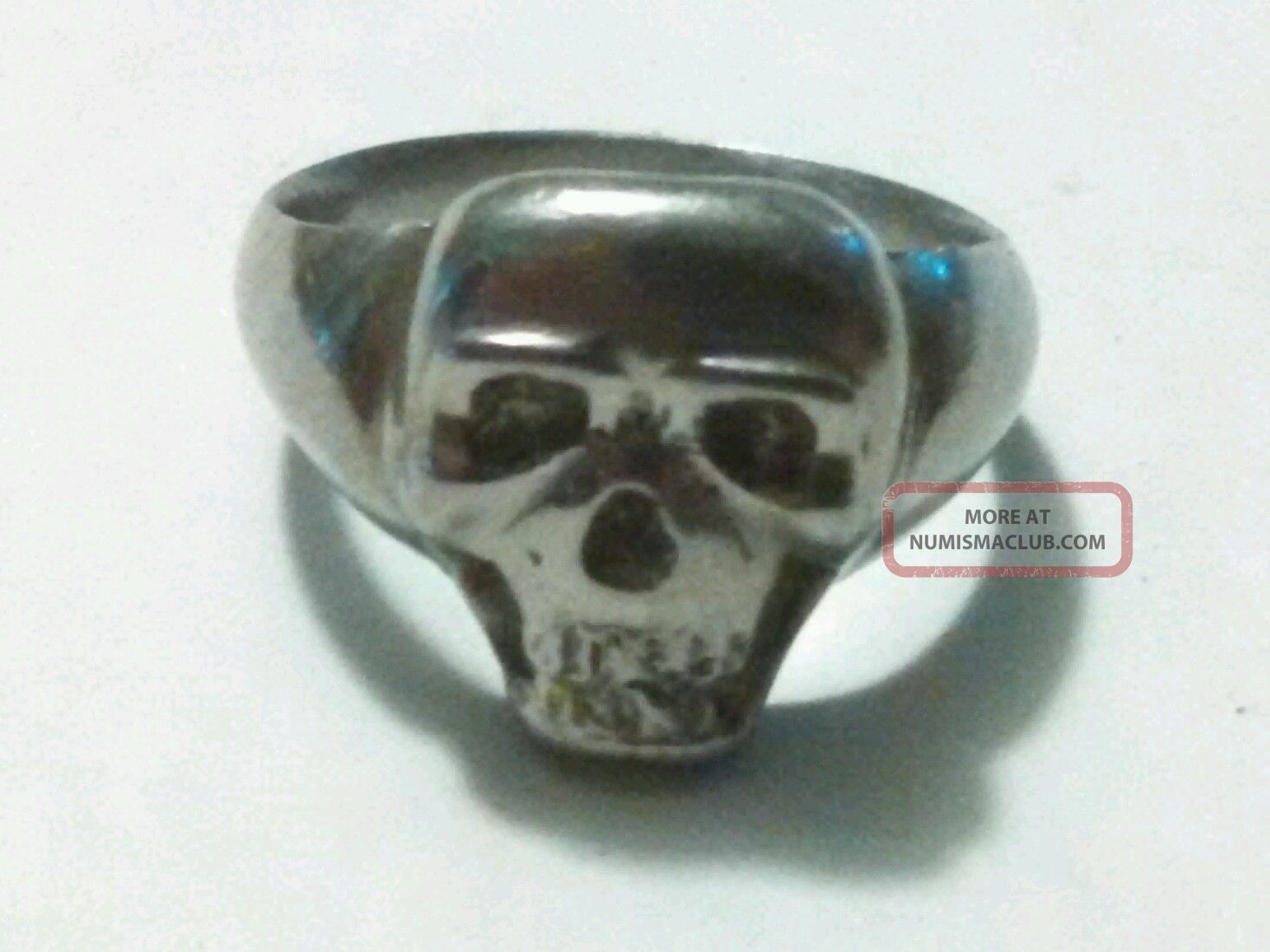 Skull Ring Mystery Metal Scrap Or Keep 8 Grams Odd Ring Bullion photo