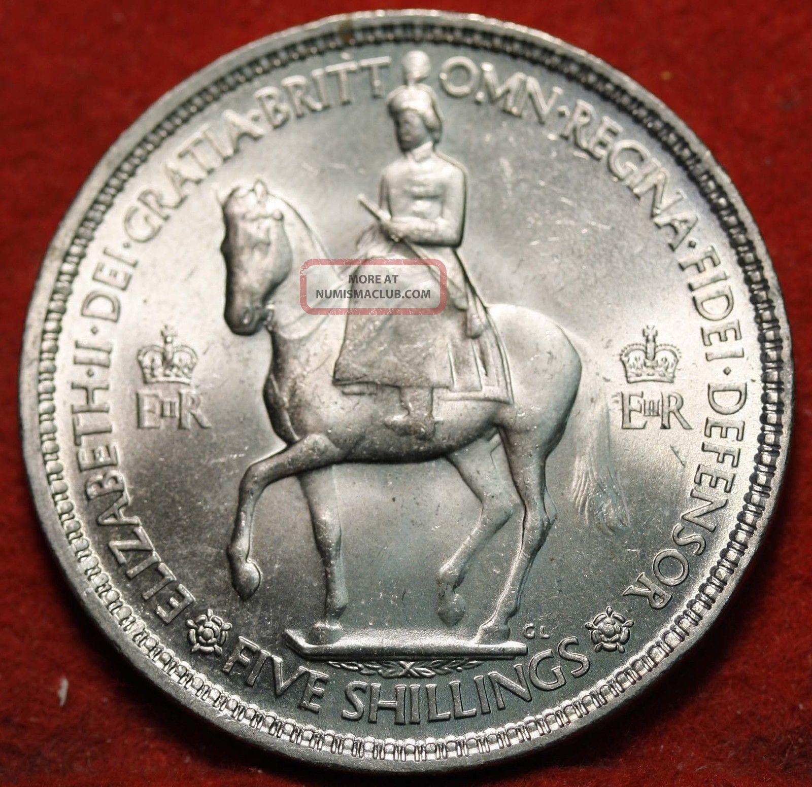 Uncirculated 1953 Great Britain 5 Shilling Foreign Coin S/h Uncirculated 1953 Great Britain 5 Shilling Foreign Coin S/h