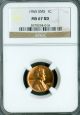 1965 Lincoln Cent Ngc Ms 67 Rd Sms 2nd Finest Grade Spotless. Small Cents photo 1