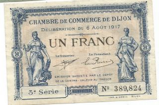 France - Dijon - 1 Franc - 1922 photo