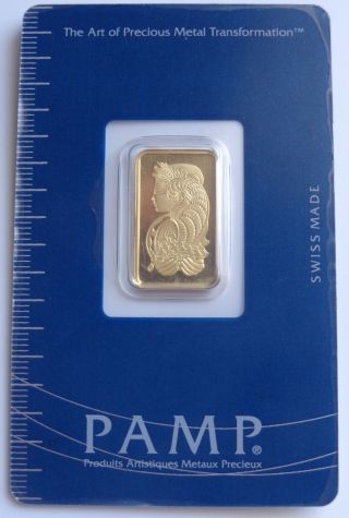 Pamp Suisse 5 Gram.  9999 Gold Bar In Assay Card,  Al124 photo
