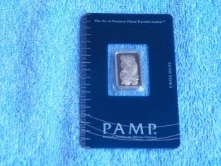 Pamp Suisse Platinum Bar - 5 Grams (nib) photo