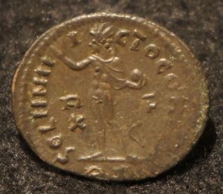 Constantine I 314 A.  D.  Bronze Ae Follis Collectible Old Roman Imperical Coin photo