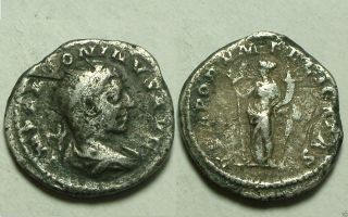 Rare Ancient Roman Silver Coin Denarius Elagabalus 222ad Felicitas photo