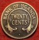Uncirculated 1966 Red Uganda 20 Cents Proof Foreign Coin S/h Africa photo 1