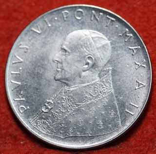 Uncirculated 1964 Vatican City 100 Lire Foreign Coin S/h photo