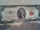 1953 $2 Two Dollar Red Seal Note Bill Small Size Notes photo 1