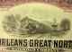 Orleans Great Northern Railroad Company Stock Certificate 1913 Transportation photo 1