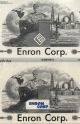 Full S1ze Full Color Reprints 2 Diff Enron Stocks Crooked E & Kenneth Lay Signed Stocks & Bonds, Scripophily photo 1