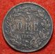 Circulated 1865 Sweden 5 Ore Foreign Coin S/h Europe photo 1