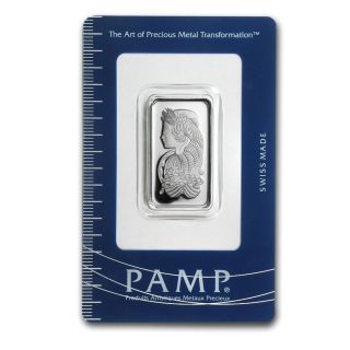 10 Gram Silver Pamp Suisse Fortuna.  999 Fine In Assay photo
