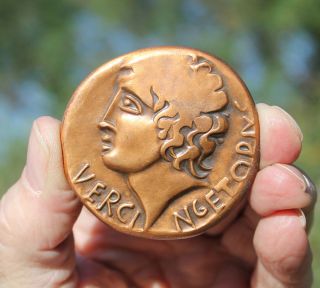 French Medal; Celts,  Arverni,  Vercingentorix,  Revolt Against Romans photo