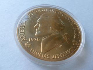 Thomas Jefferson Declaration Of Independence Bronze Medal Token 1776 - 1976 photo