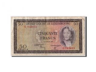 [ 306748] Luxembourg,  50 Francs Type Grand Duchess Charlotte,  Pick 51a photo
