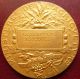 Silver / Art Nouveau French Gold Pl.  Solid Silver Vermeil Medal By A.  Dubois Exonumia photo 1