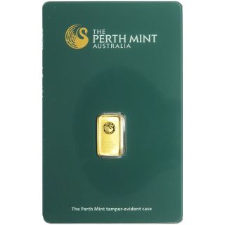 1 Gram Perth.  9999 Fine Gold Bar (in Assay) photo