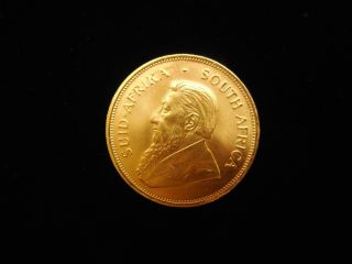 1983 South African Fyngoud 1 Oz.  Fine Gold Krugerrand Coin photo