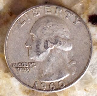 1960 D Washington Quarter Denver 90 Silver Coin photo