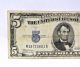 1934 C Five Dollar Silver Certificate Blue Seal (m 18720661 A) Pm169 Small Size Notes photo 1