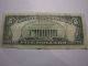 1985 United States - 5 Dollars Bill (b10756663c) Small Size Notes photo 3