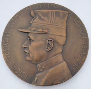 Belgian Ww1 Historic Monument Bronze Medal By Georges Petit photo