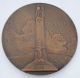 Belgian Ww1 Historic Monument Bronze Medal By Georges Petit Exonumia photo 1