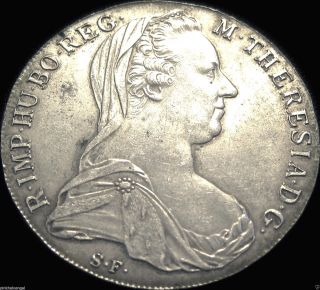Austria - Austrian 1780 Silver Thaler Coin - Maria Theresa - Holy Roman Empire photo