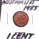 Circulated 1985 1 Cent Australian Coin (51815) Australia photo 2