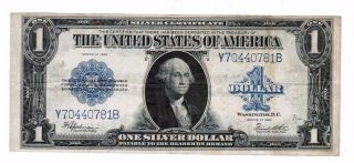 1923 Series $1 United States Silver Certificate Fr237 Vf,  Y70440781b photo