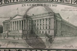 Rare 1977 A $10 Dollar Bill Overprint Error Federal Reserve Note Misprint photo