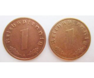 Germany 3rd Reich Nazi World War 2 Old Antique Token Coin 1 Rpf 1939 A Ct009 photo