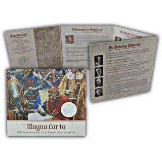 The 2015 800th Anniversary Of Magna Carta Uk £2 Bu Coin By The Royal photo
