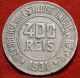 Circulated 1931 Brazil 400 Reis Foreign Coin S/h South America photo 1