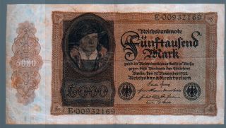 Germany: 5000 Marks (1922) photo