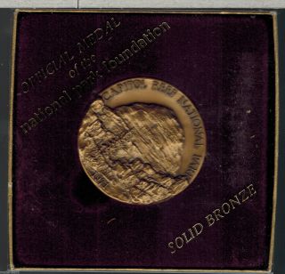 Capitol Reef National Park Medal Solid Bronze Hight Relief Medallic Art photo