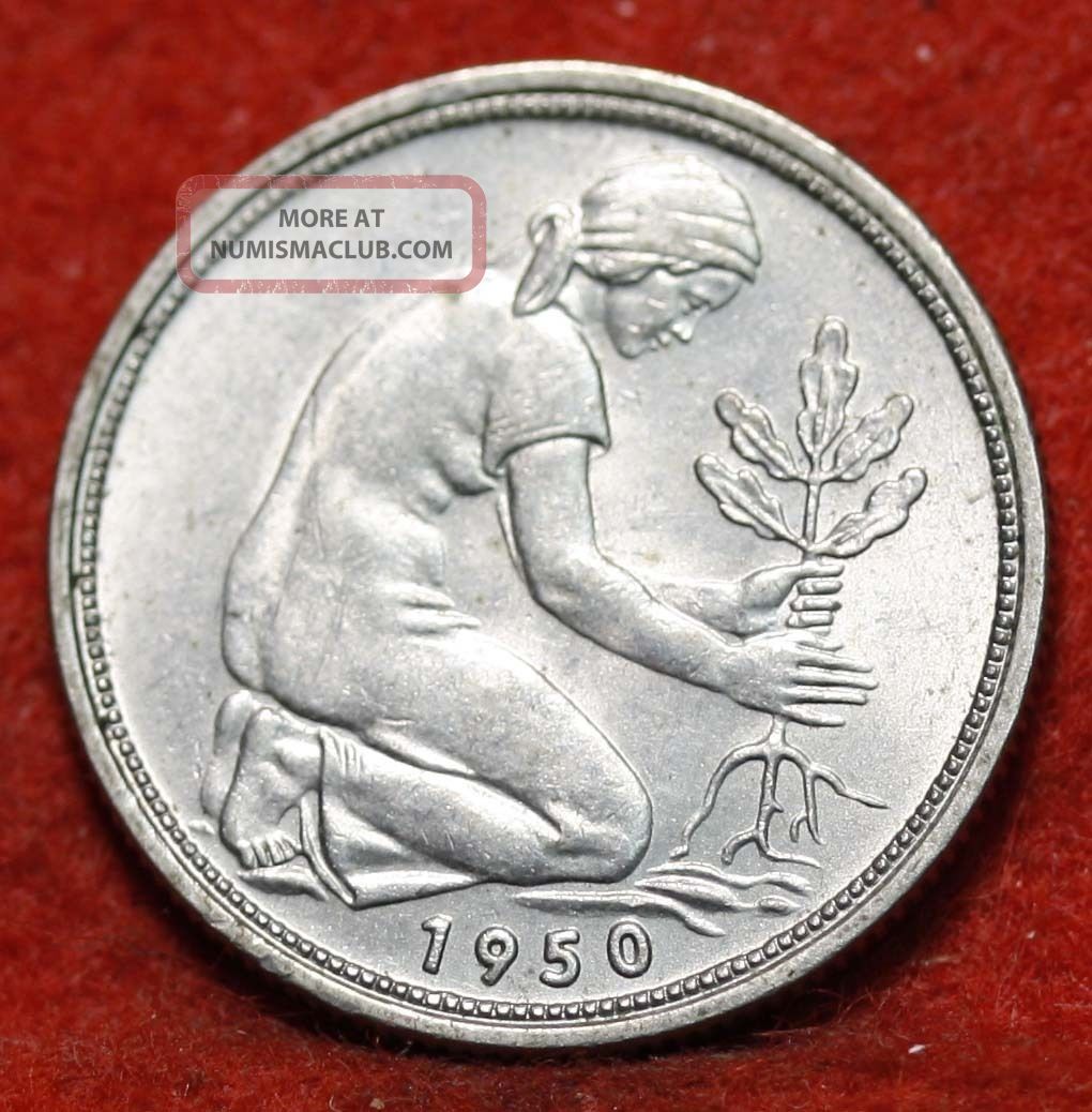 1950 german 50 pfennig