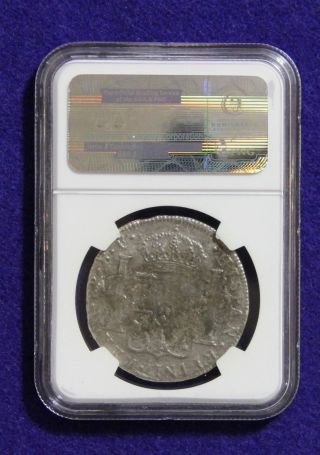 1777 - 1783 8 Reales Silver Coin 1784 El Cazador Shipwreck Ngc Piece Of 8 photo