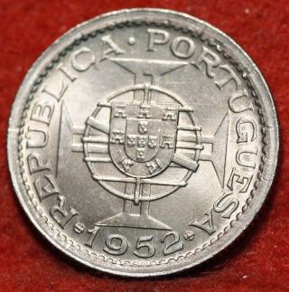 Uncirculated 1952 Macao 50 Avos Foreign Coin S/h photo