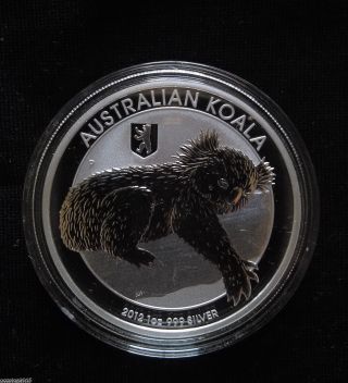 2012 1oz.  999 Fine Silver Australian Koala Bear Berlin Privy 32k Mintage photo
