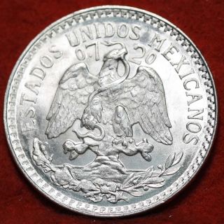 Uncirculated 1945 Mexico 50 Centavos Silver Foreign Coin S/h photo