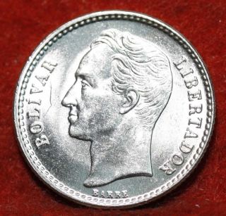 Uncirculated 1954 Venezuela 50 Centimos Silver Foreign Coin S/h photo