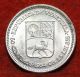 Uncirculated 1954 Venezuela 50 Centimos Silver Foreign Coin S/h South America photo 1