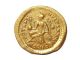 Byzantine Gold Coin Solidus Theodosius Ii 408 A.  D Coins: Ancient photo 1