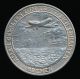 1928 Germany Silver Medal First East To West Transatlantic Airplane Trip No Rsrv Exonumia photo 2